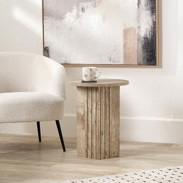 Elkton Concrete Effect Side Table