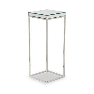 Elysee Mirrored Glass Square Side Table