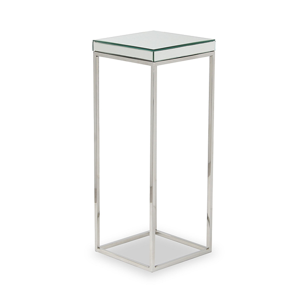 Elysee Mirrored Glass Square Side Table