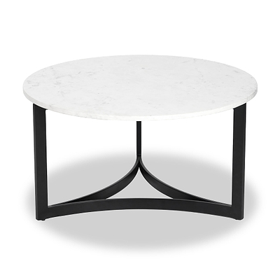Hendrick Marble Top Round Coffee Table