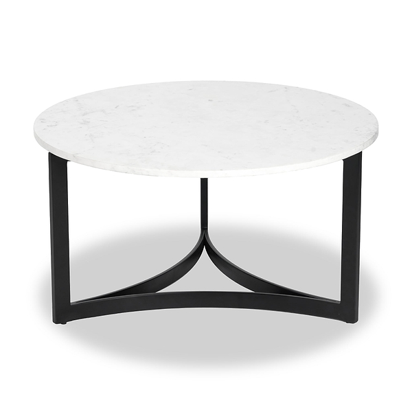 Hendrick Marble Top Round Coffee Table