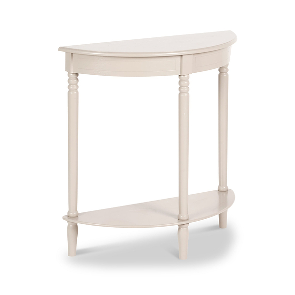 Heritage Pine Half Moon Console Table