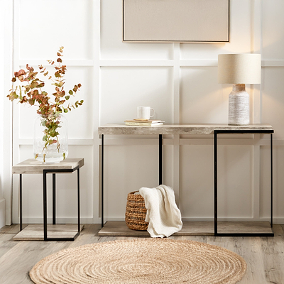 Jersey Concrete Effect Console Table