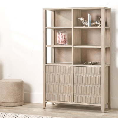 Khao Mango Wood 2 Door Display Cabinet