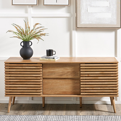 Larvik Slatted Eucalyptus Sideboard