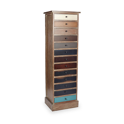 Loft Pine 13 Drawer Tallboy