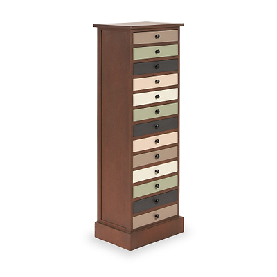 Loft Pine 13 Drawer Tallboy