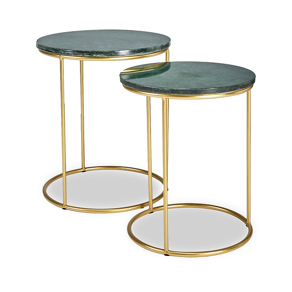 Milly Marble Top Round Side Tables