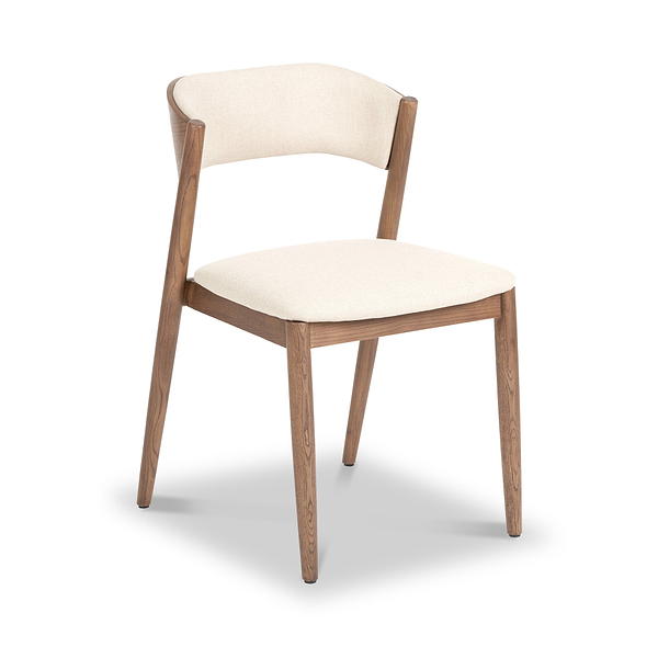 Elias Dark Ash Curved Back Dining Chair