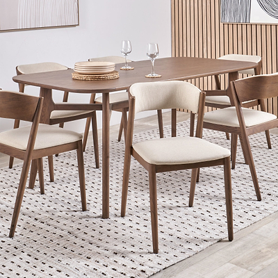 Elias Dark Ash Curved Back Dining Chair
