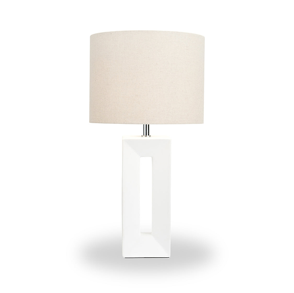 Block Ceramic Tall Table Lamp
