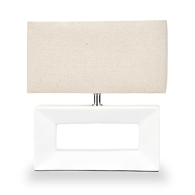 Block Ceramic Table Lamp