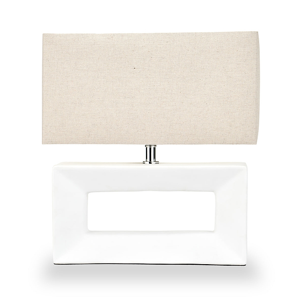 Block Ceramic Table Lamp