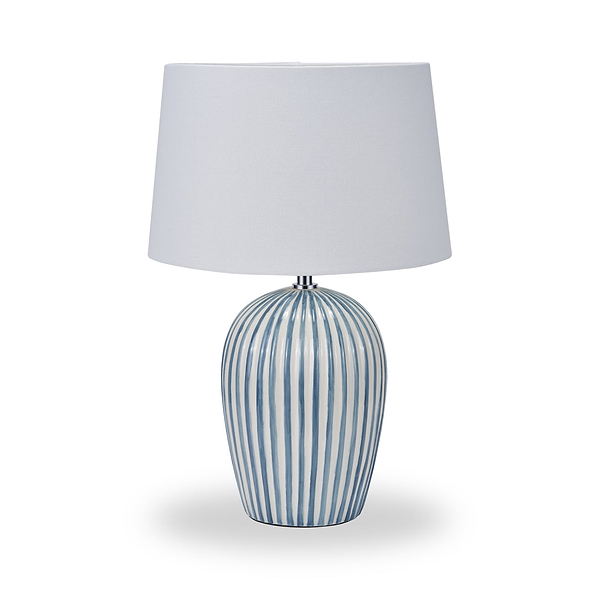 Cannes Stripe Ceramic Table Lamp