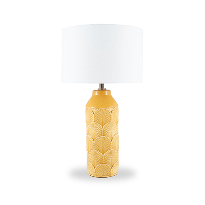Bethan Embossed Ceramic Table Lamp