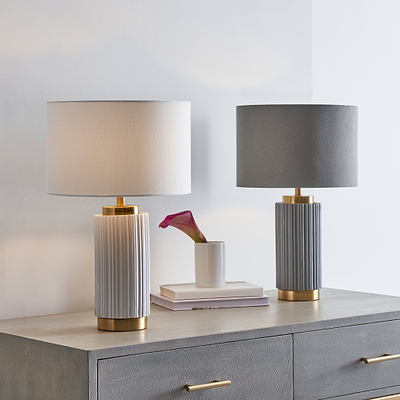 Ionic Textured Ceramic Table Lamp