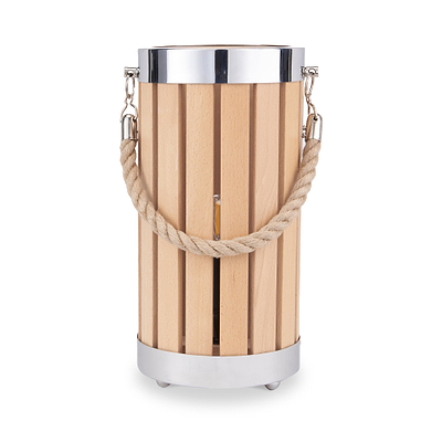 Austell Beach Wood Lantern Table Lamp