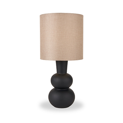 Aaliyah Curved Bottle Ceramic Table Lamp