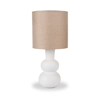 Aaliyah Curved Bottle Ceramic Table Lamp