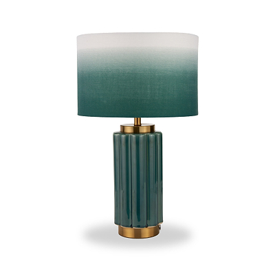 Lushan Scalloped Ceramic Table Lamp