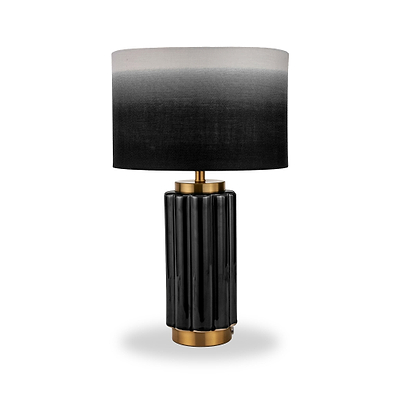 Lushan Scalloped Ceramic Table Lamp