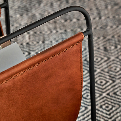 Eliseo Leather Magazine Rack