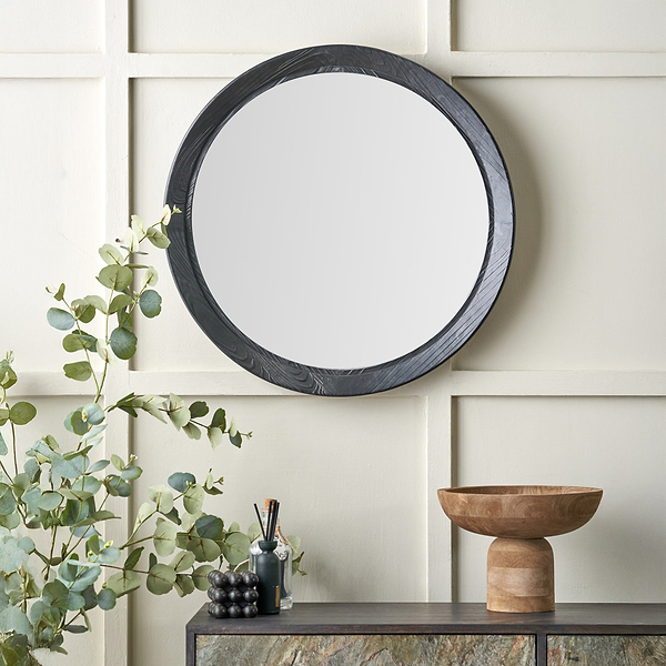Elwood Black Fir Effect Wall Mirror