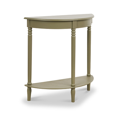 Heritage Pine Half Moon Console Table