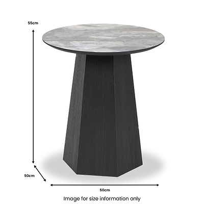 Myana Marble Effect Side Table
