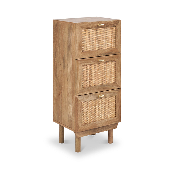 Henrik Natural Rattan 3 Drawer Chest