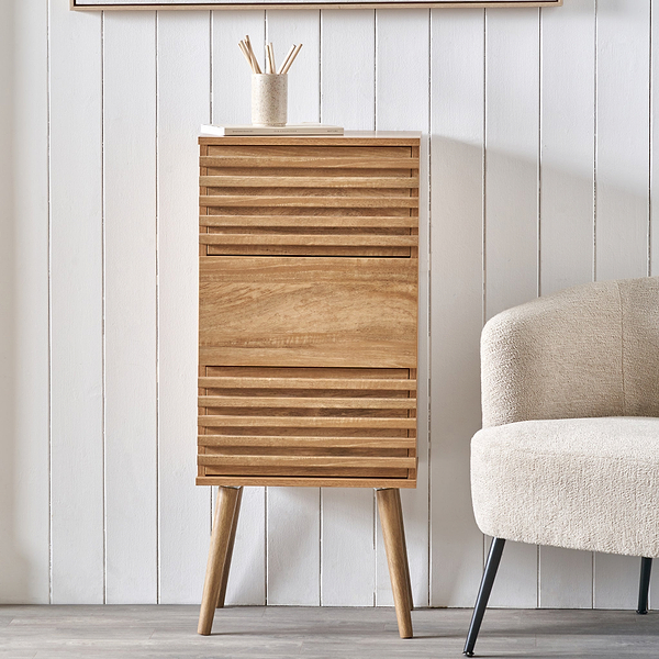 Larvik Slatted Eucalyptus 3 Drawer Chest
