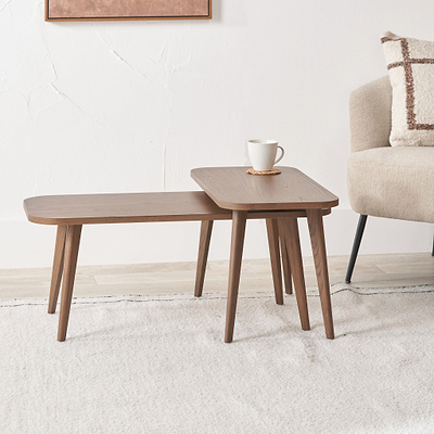 Elias Dark Ash 2 Coffee Tables
