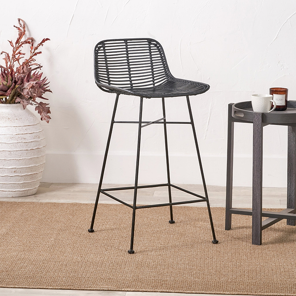 Rattan Core Bar Stool