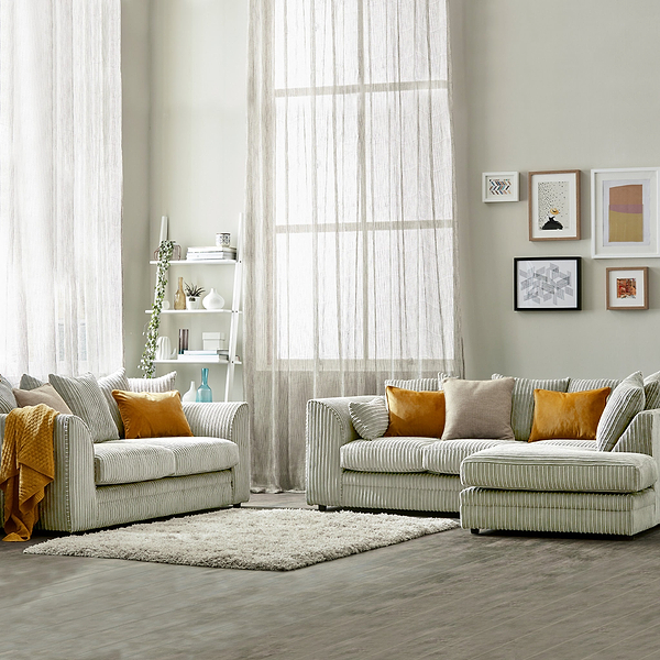 Bletchley Jumbo Cord Chaise Sofa