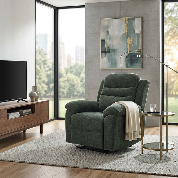 Conway Chenille Reclining Armchair