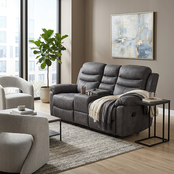 Conway Reclining 2 Seater Sofa with Console