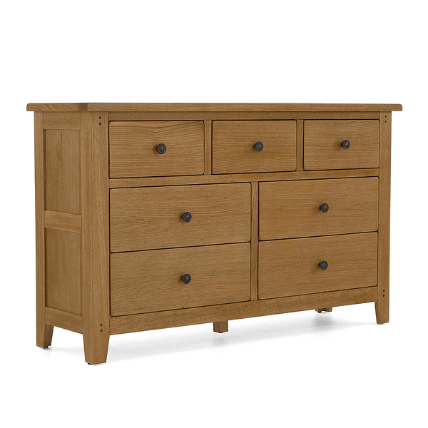 Broadway Oak 3 Over 4 Drawer Chest