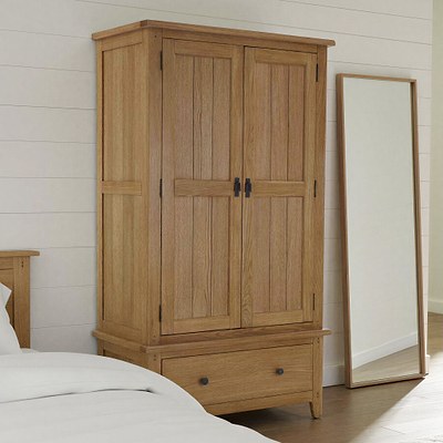 Broadway Oak Double Wardrobe