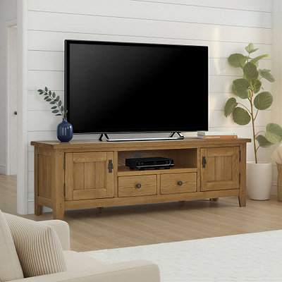 Broadway Oak 180cm TV Unit
