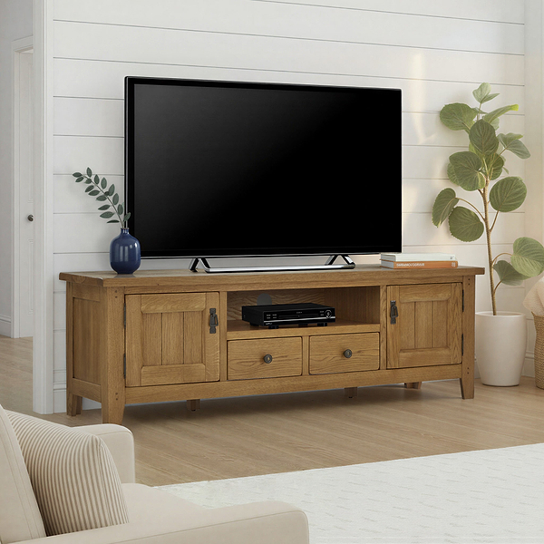 Broadway Oak 180cm TV Unit