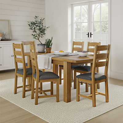 Broadway Oak Small Butterfly Extending Dining Table