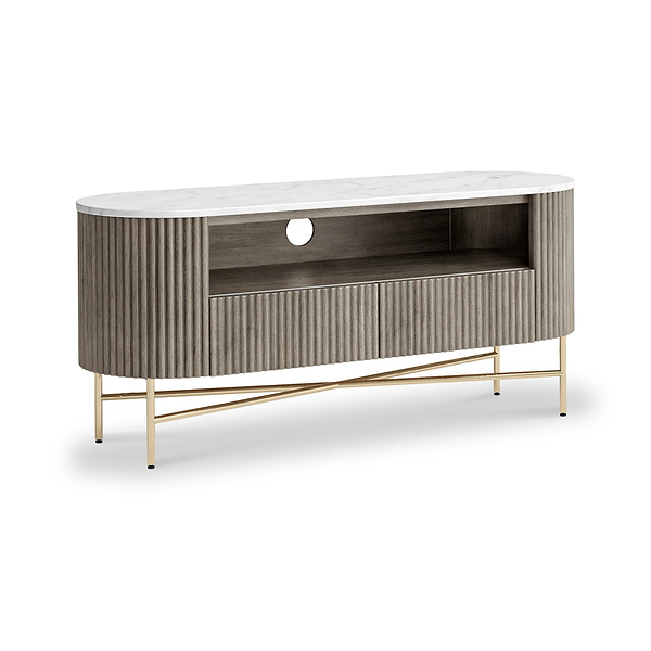 Amelie Grey Fluted TV Unit