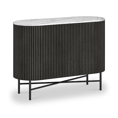Milo Mango & Marble Fluted Small Sideboard