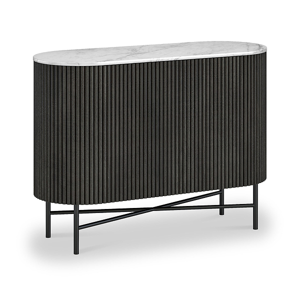 Milo Mango & Marble Fluted Small Sideboard