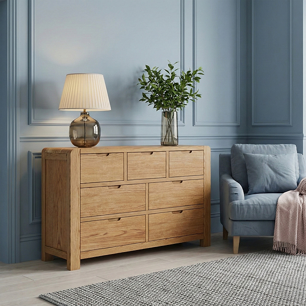Harvey Oak 3 Over 4 Chest of Drawers