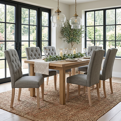 Portland Oak 200-245cm Extending Dining Table