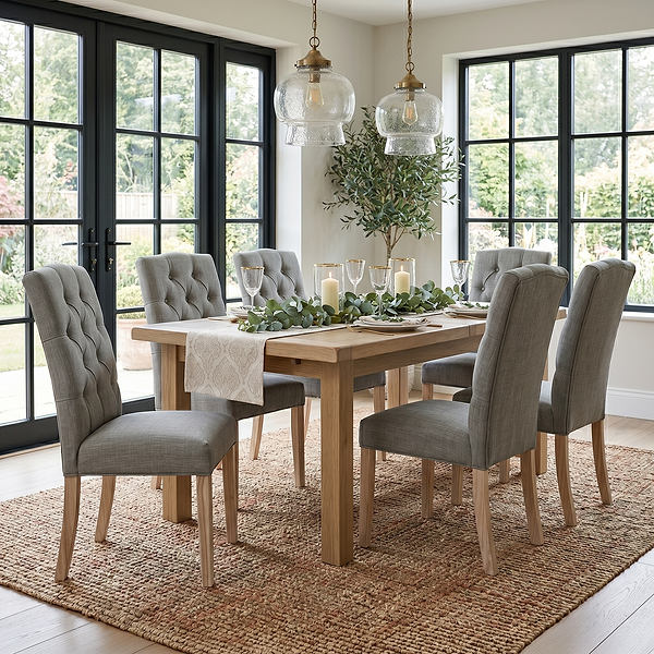 Portland Oak 200-245cm Extending Dining Table