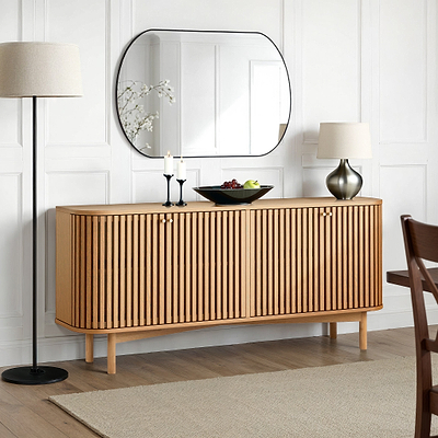 Shorwell Oak Slatted Large Sideboard