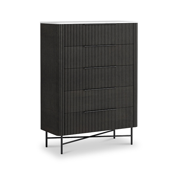 Milo Mango & Marble 5 Drawer Chest