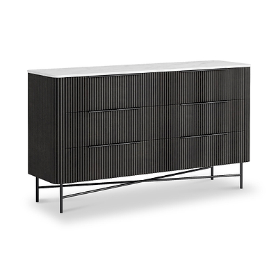 Milo Mango & Marble 6 Drawer Chest